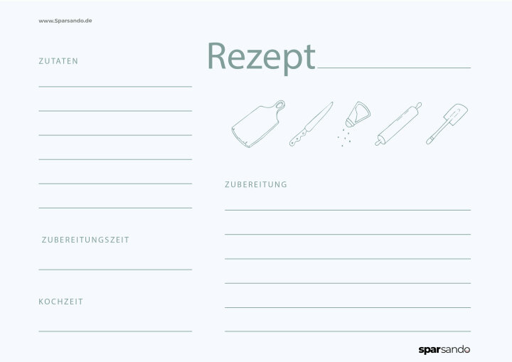 Rezeptkarten zum Ausdrucken | Jetzt downloaden