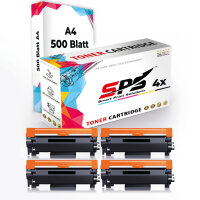 Druckerpapier A4 + 4x Multipack Set Kompatibel f&uuml;r Brother MFC-L 2710 DN (TN-2420) Toner-Kit Schwarz 2XL 6000 Seiten