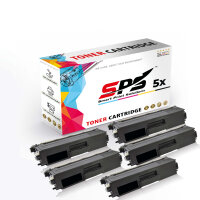 Druckerpapier A4 + 5x Multipack Set Kompatibel f&uuml;r Brother MFC-9460 N (TN-325C) Toner-Kit Cyan 2XL 3.500 Seiten