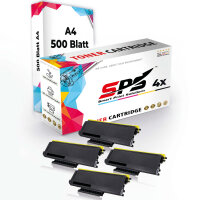 Druckerpapier A4 + 4x Multipack Set Kompatibel f&uuml;r Brother HL-5340 D (TN-3280) Toner-Kit Schwarz XL 10000 Seiten