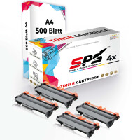 Druckerpapier A4 + 4x Multipack Set Kompatibel f&uuml;r Brother HL 5480 DW (TN-3380) Toner-Kartusche Schwarz XL 8000 Seiten