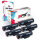 Druckerpapier A4 + 5x Multipack Set Kompatibel für HP Laser MFP 135 a (W1106A/106A) Toner-Kartusche Schwarz 2XL 5000 Seiten