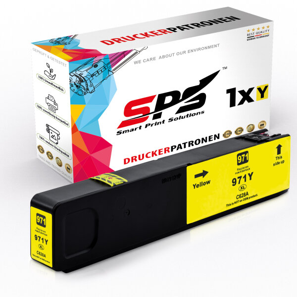 Kompatibel für HP OfficeJet Pro X 551 dw (CN628AE/971XL) Tintenpatrone Gelb