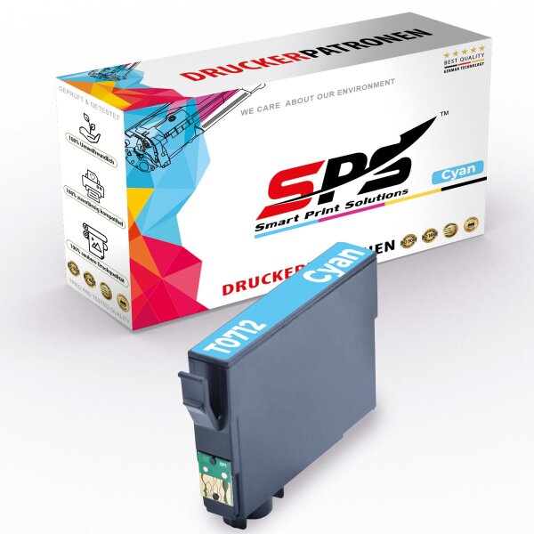 Kompatibel für Epson Stylus Office SX 600 FW (C13T071240A0/T0712) Tintenpatrone Cyan
