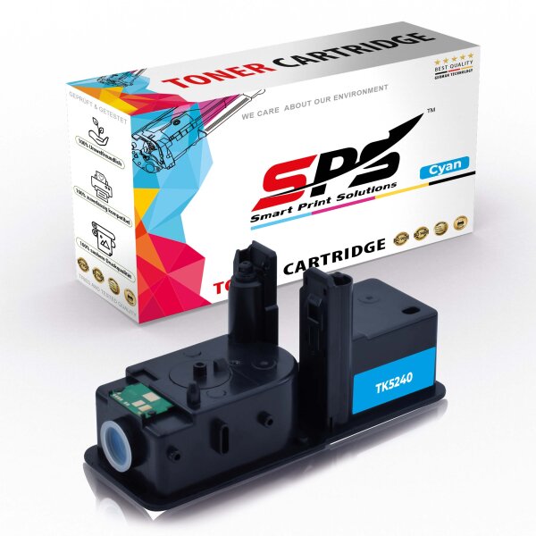 Kompatibel für Kyocera Ecosys M 5526 cdn (1T02R7CNL0/TK-5240C) Toner-Kit Cyan