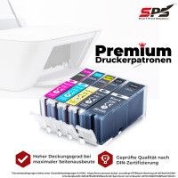 10er Multipack Set kompatibel für Canon Pixma TS9052 Druckerpatronen PGI-571 CLI-571 XL