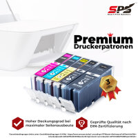 10er Multipack Set kompatibel für Canon Pixma MG6650 Druckerpatronen PGI-550 CLI-551 XL