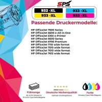 10er Multipack Set kompatibel f&uuml;r HP Officejet 6700 Druckerpatronen 932XL 933XLL