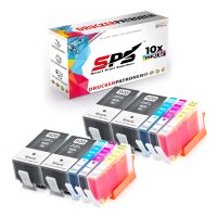 10er Multipack Set kompatibel für HP Officejet 6500...