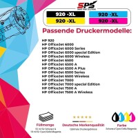 10er Multipack Set kompatibel für HP Officejet 7500 Druckerpatronen 920XL
