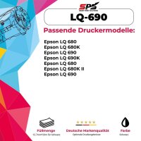 Kompatibel f&uuml;r Epson LQ 690 / C13S015610 Farbband Schwarz
