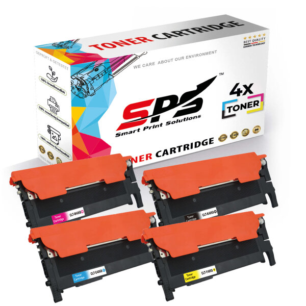 4x Multipack Set Kompatibel für Samsung CLX 3305 FN  (CLT-C406S, CLT-M406S, CLT-Y406S, CLT-K406S) Toner