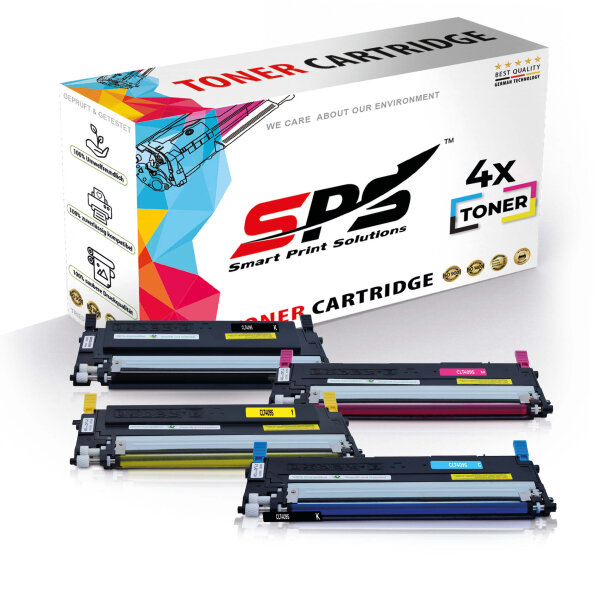 4x Multipack Set Kompatibel für Samsung CLX 3175  (CLT-C409S, CLT-M409S, CLT-Y409S, CLT-K409S) Toner