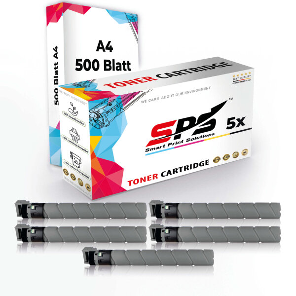 Druckerpapier A4 + 5x Multipack Set Kompatibel für Brother DCP-9270 Toner (TN-328BK, TN-328C, TN-328M, TN-328Y)