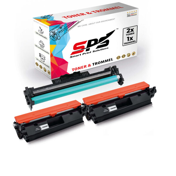 2x Toner + Trommel Multipack Set Kompatibel für HP Laserjet Pro M 203  (32A CF232A, 30A CF230A)