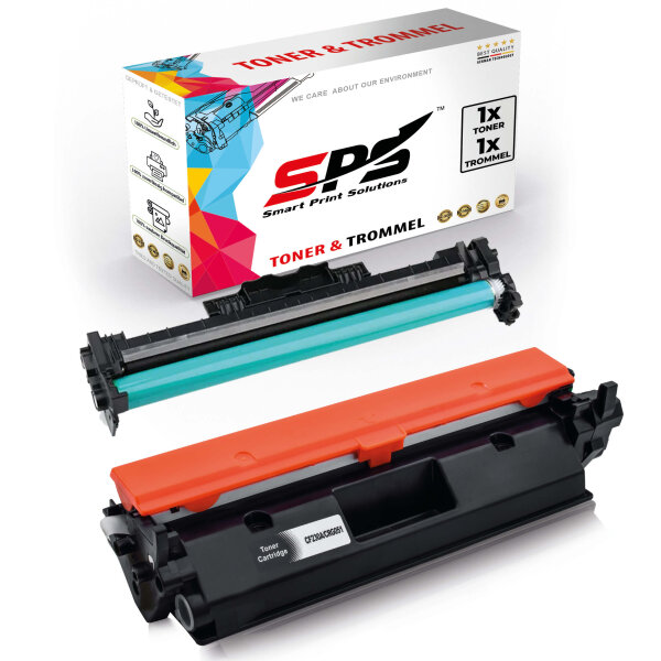 1x Toner + Trommel Multipack Set Kompatibel für HP LaserJet Pro M 203 Series (32A CF232A, 30A CF230A)