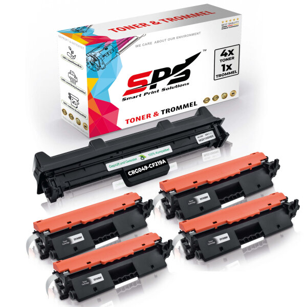 4x Toner + Trommel Multipack Set Kompatibel für HP LaserJet Pro M 132 fp (CF219A, 17A CF217A)