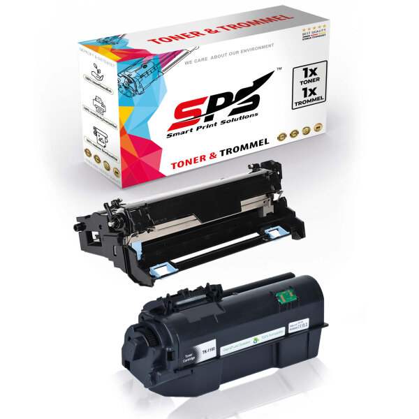 1x Toner + Trommel Multipack Set Kompatibel für Kyocera Ecosys P 2040  (DK-1150, TK-1160)