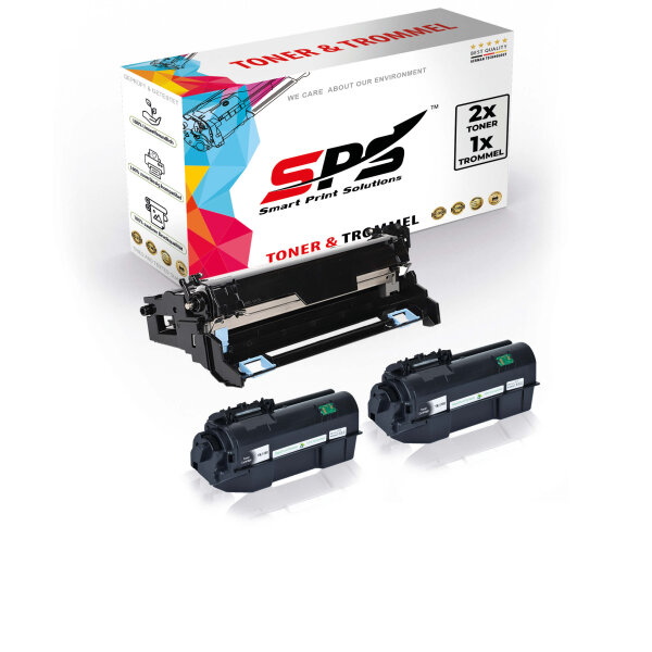 2x Toner + Trommel Multipack Set Kompatibel für Kyocera Ecosys P 2040 DW/KL3  (DK-1150, TK-1160)