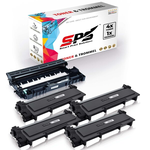 4x Toner + Trommel Multipack Set Kompatibel für Brother HL-L 2321 D  (DR-2300, TN-2320)