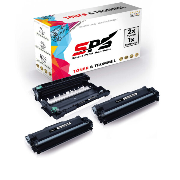 2x Toner + Trommel Multipack Set Kompatibel für Brother HL-L 2370 DN (DR-2400, TN-2420)
