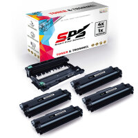 4x Toner + Trommel Multipack Set Kompatibel f&uuml;r Brother MFC-L 2710 DW (DR-2400, TN-2420)