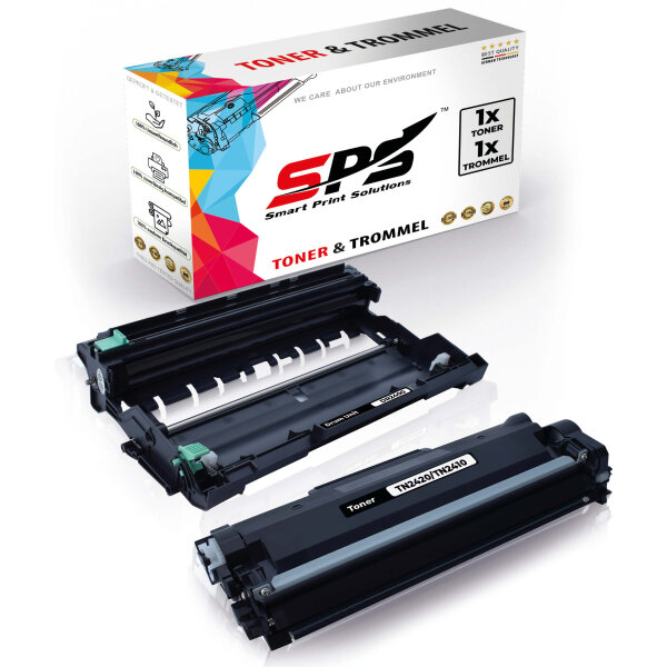 1x Toner + Trommel Multipack Set Kompatibel für Brother MFC L 2710 Series (DR-2400, TN-2420)