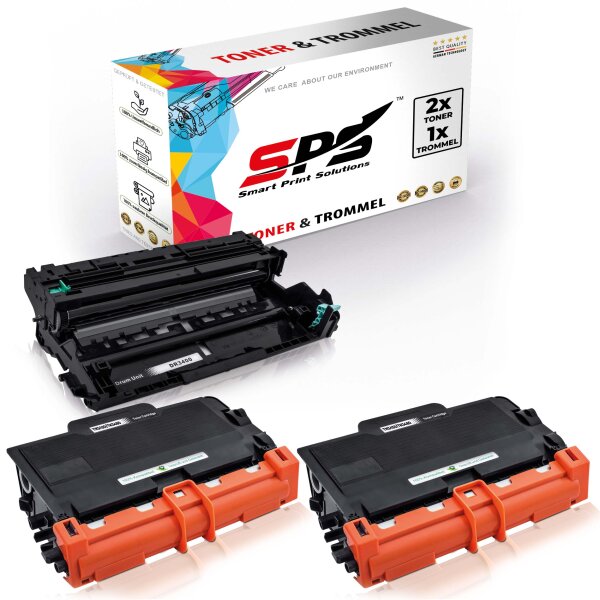 2x Toner + Trommel Multipack Set Kompatibel für Brother MFC-L 5700 DW  (DR-3400, TN-3480)