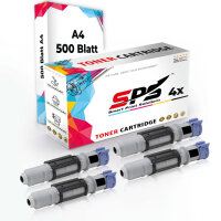 Druckerpapier A4  +  4x Multipack Set Kompatibel f&uuml;r Brother Omnifax L 620  Toner (TN-200)