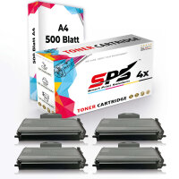 Druckerpapier A4  +  4x Multipack Set Kompatibel f&uuml;r Brother HL 2170 N  Toner (TN-2110)