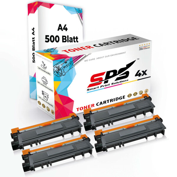 Druckerpapier A4  +  4x Multipack Set Kompatibel für Brother DCP-L 2500  Toner (TN-2310)
