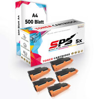 Druckerpapier A4  +  5x Multipack Set Kompatibel f&uuml;r Brother HL 5240  Toner (TN-3130)