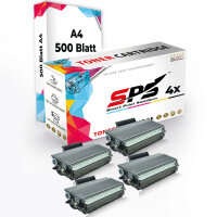 Druckerpapier A4  +  4x Multipack Set Kompatibel f&uuml;r Brother HL 5240  Toner (TN-3170)