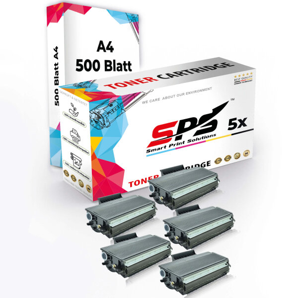 Druckerpapier A4  +  5x Multipack Set Kompatibel für Brother MFC-8860 N  Toner (TN-3170)