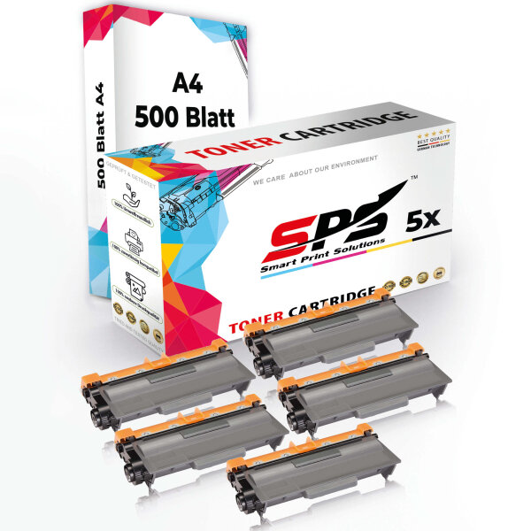 Druckerpapier A4  +  5x Multipack Set Kompatibel für Brother DCP-8010 DN  Toner (TN-3330)