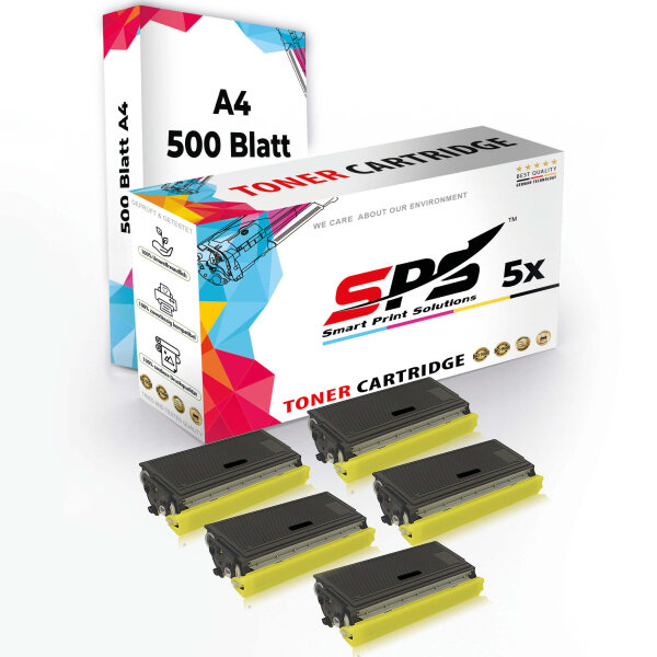 Druckerpapier A4  +  5x Multipack Set Kompatibel für Brother HL 6050  Toner (TN-4100)