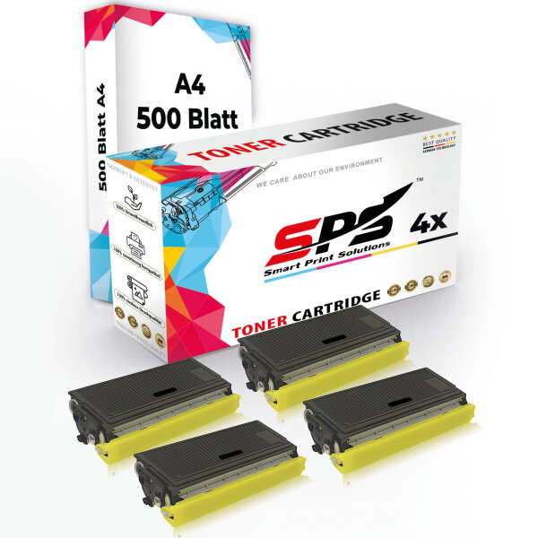 Druckerpapier A4  +  4x Multipack Set Kompatibel für Brother HL 6050 D  Toner (TN-4100)