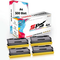 Druckerpapier A4  +  4x Multipack Set Kompatibel f&uuml;r Brother FAX 4100 E  Toner (TN-6600)