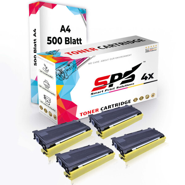 Druckerpapier A4  +  4x Multipack Set Kompatibel für Brother DCP-8020  Toner (TN-7300)