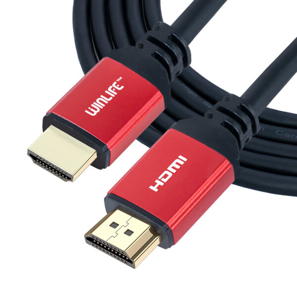 HDMI Kabel 2m Ultra HD 4K 60Hz HDMI 2.0 18 Gbit/s High Speed kabel für 4k TVs, Playstation, XBOX, Computer, Beamer mit HDMI Ausgang