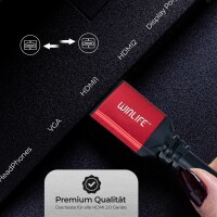 2x HDMI Kabel 3m Set 4K Ultra HD High Speed kabel 18 Gbit/s