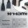 2x HDMI Kabel 2m Typ L Set 4K Ultra HD High Speed kabel 18 Gbit/s