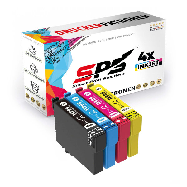 4x Multipack Set Kompatibel für Epson Expression Home XP-2205  Druckerpatronen (604XL/C13T10H14010)