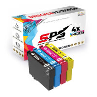 4x Multipack Set Kompatibel für Epson Workforce WF 2910  Druckerpatronen (604XL/C13T10H14010)