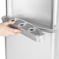 WINLIFE® Elektrischer Wasserspender Groß Silber mit Kindersicherung Knopf, heiße & kalte Getränke 5 bis 20 Liter, 3 Temperaturstufen, Gehäuse zur Aufbewahrung