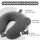 WINLIFE Memory Foam Nackenkissen Stützkissen luxuriöses kompaktes Schlafrestkissen (Anthrazit)