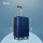 Reisekoffer L Dunkelblau, Koffer mit 4 laufruhigen Rollen (360° Doppelspinnerräder) , ABS Trolley, TSA Zahlenschloss, Teleskopgriff