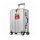 WINLIFE® Größe XL Reisekoffer Alu-Rahmen mit ABS & TSA Nummern-Schloss 75cm Hartschalenkoffer | große Koffer Farbe-Silber
