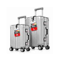 WINLIFE® SPARSET M+L Reisekoffer Alu-Rahmen mit ABS...