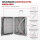 WINLIFE® 3in1 M+L+XL Handgepäck(53cm) + Checkin-Trolley(65cm) + XL Koffer(75cm) Reisekoffer SET mit Alu-Rahmen, ABS + Orange Nackenkissen & TSA Nummern-Schloss | Silber
